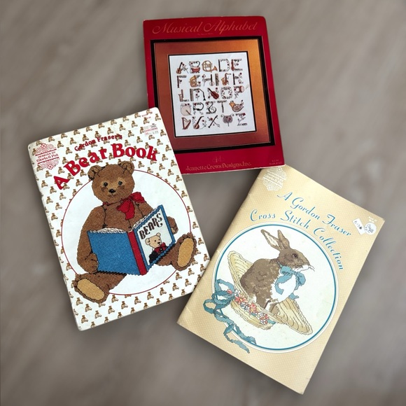 Gloria & Pat Other - Gloria & Pat Cross Stitch Leaflet Books & Susan Heiss Musical Alphabet lot